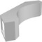 Ekena Millwork 3 1/2-in. W x 12-in. D x 12-in. H Legacy Architectural Grade PVC Knee Brace BRCP035X12X12LEC - alternate 5